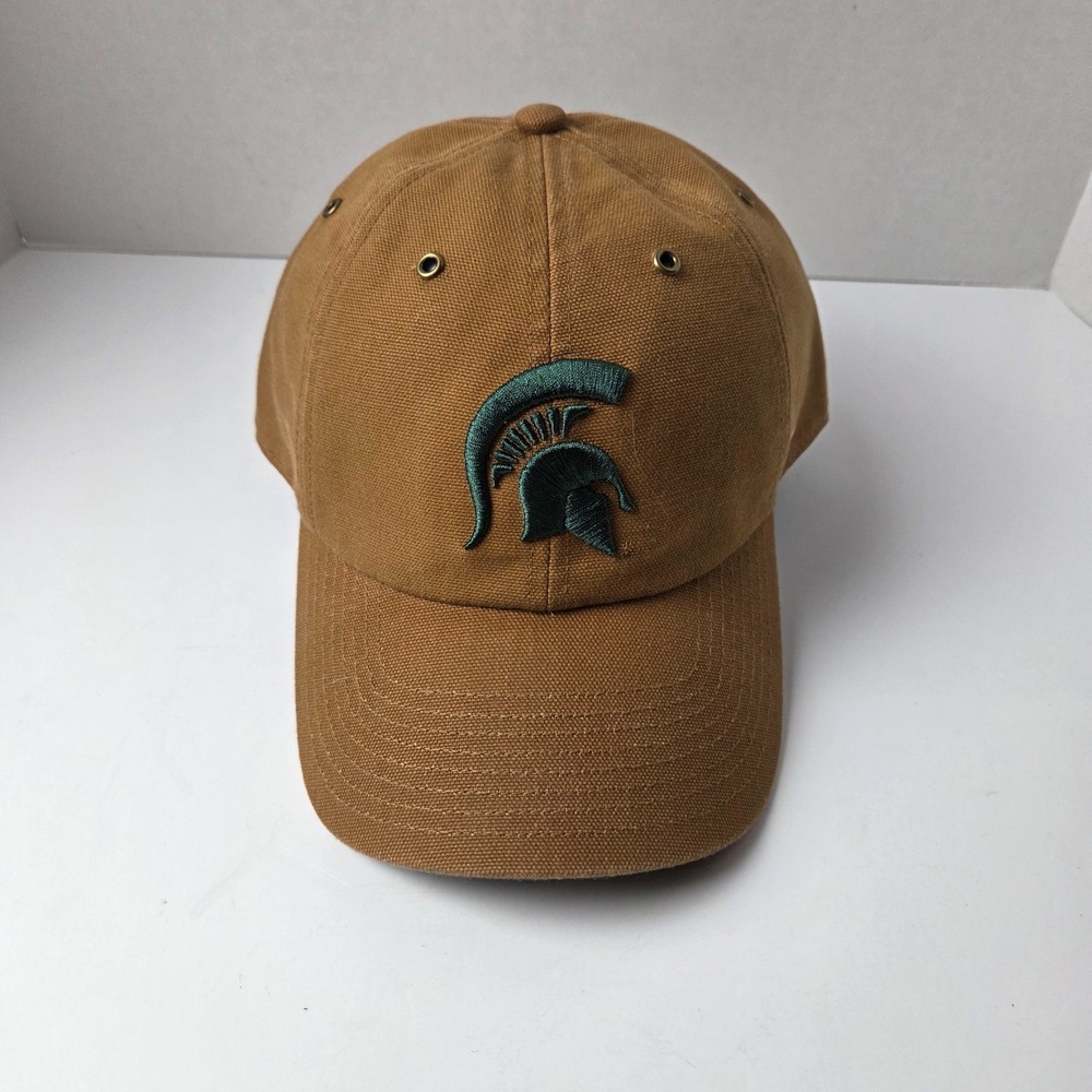 Michigan State Spartans '47 Trucker Carhartt  SnapBack Adjustable Hat Brown